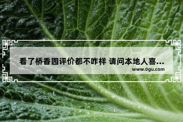 看了桥香园评价都不咋样 请问本地人喜欢吃的米线在哪里？谢谢