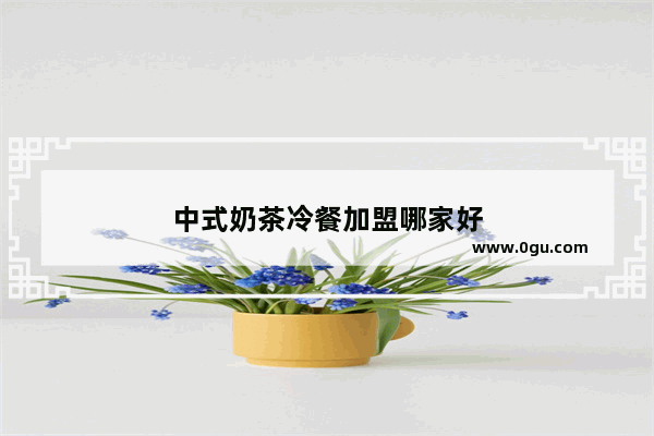 中式奶茶冷餐加盟哪家好