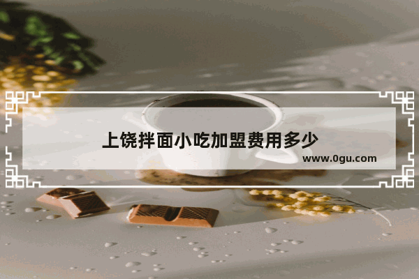 上饶拌面小吃加盟费用多少