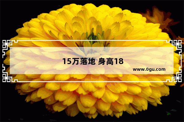 15万落地 身高185 有什么推荐车吗