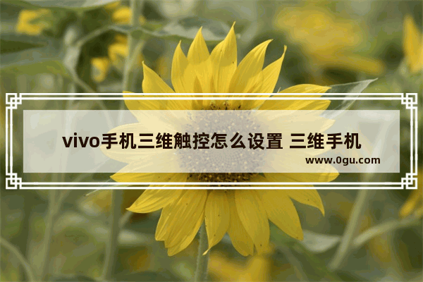 vivo手机三维触控怎么设置 三维手机