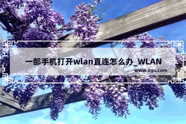 一部手机打开wlan直连怎么办_WLAN直连是什么？怎样用