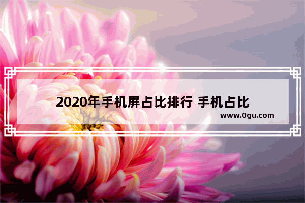 2020年手机屏占比排行 手机占比