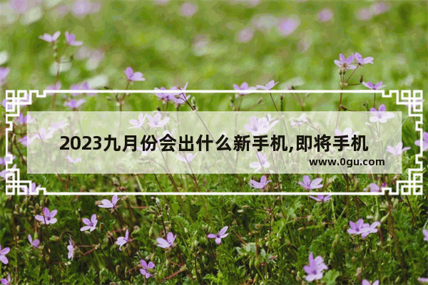 2023九月份会出什么新手机,即将手机