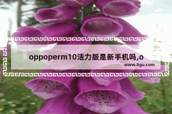 oppoperm10活力版是新手机吗,oppo 新手机