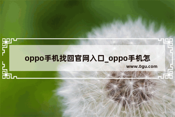 oppo手机找回官网入口_oppo手机怎么协助别人找到手机