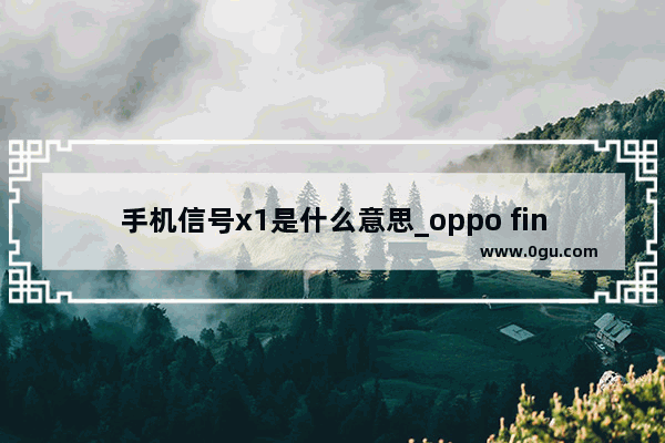 手机信号x1是什么意思_oppo findx1参数详细参数