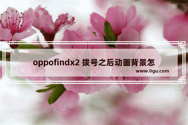 oppofindx2 拨号之后动画背景怎么关闭 动漫手机背景