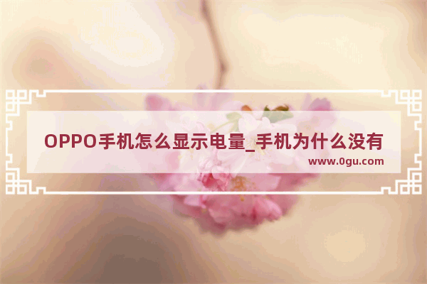 OPPO手机怎么显示电量_手机为什么没有电量显示