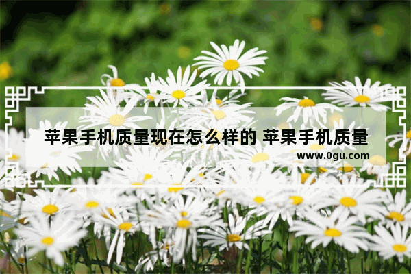 苹果手机质量现在怎么样的 苹果手机质量