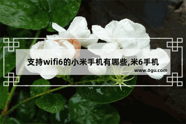 支持wifi6的小米手机有哪些,米6手机