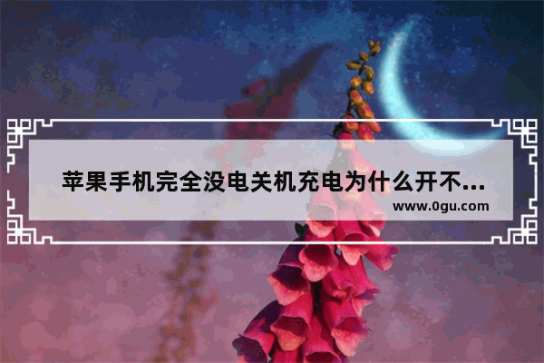 苹果手机完全没电关机充电为什么开不了机 苹果手机开不了机