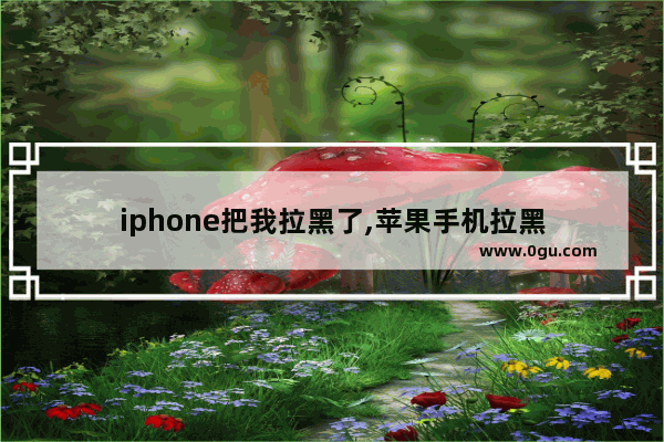 iphone把我拉黑了,苹果手机拉黑