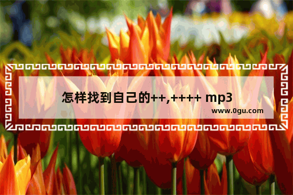 怎样找到自己的++,++++ mp3