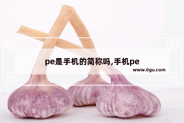 pe是手机的简称吗,手机pe