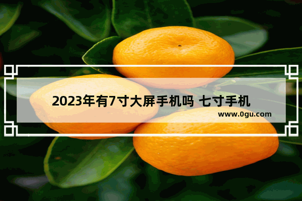 2023年有7寸大屏手机吗 七寸手机