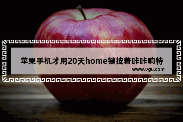 苹果手机才用20天home键按着咔咔响特别生涩 是怎么回事