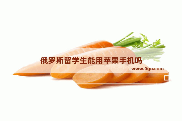 俄罗斯留学生能用苹果手机吗