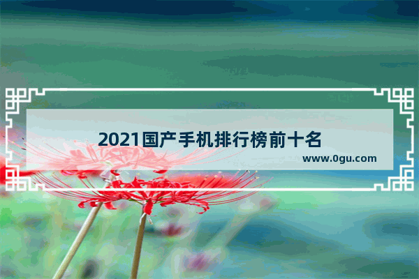 2021国产手机排行榜前十名