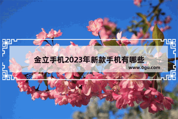 金立手机2023年新款手机有哪些