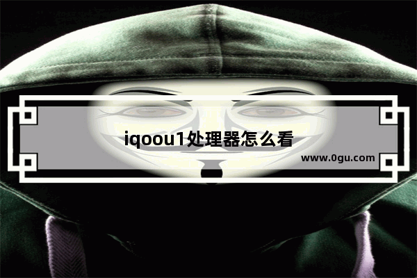 iqoou1处理器怎么看