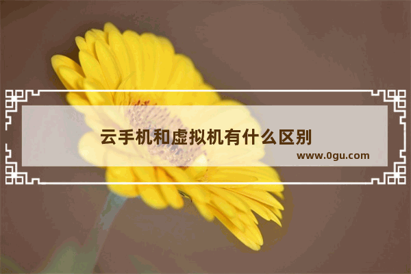 云手机和虚拟机有什么区别