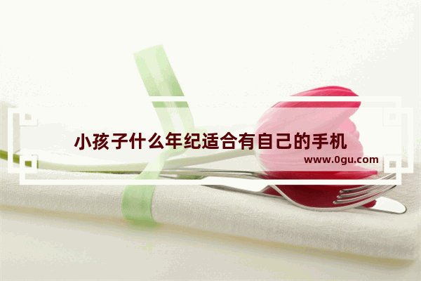 小孩子什么年纪适合有自己的手机