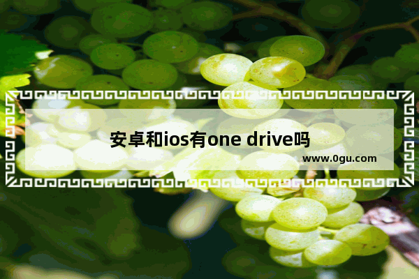 安卓和ios有one drive吗