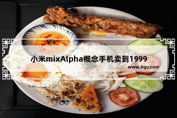 小米mixAlpha概念手机卖到19999元一台 大家怎么看 会买吗