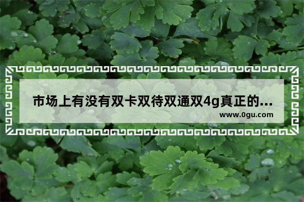 市场上有没有双卡双待双通双4g真正的全网通手机 求大神们推荐几部