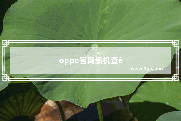 oppo官网新机查询