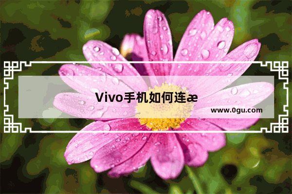 Vivo手机如何连接WIFI