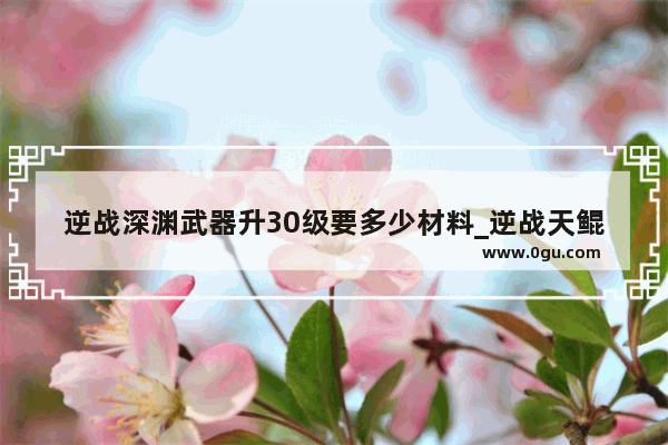 逆战深渊武器升30级要多少材料_逆战天鲲套蓝色字体怎么改回白色字体