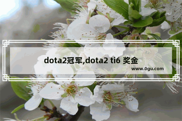 dota2冠军,dota2 ti6 奖金