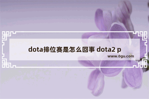 dota排位赛是怎么回事 dota2 pp