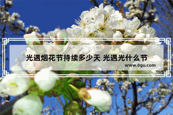 光遇烟花节持续多少天 光遇光什么节