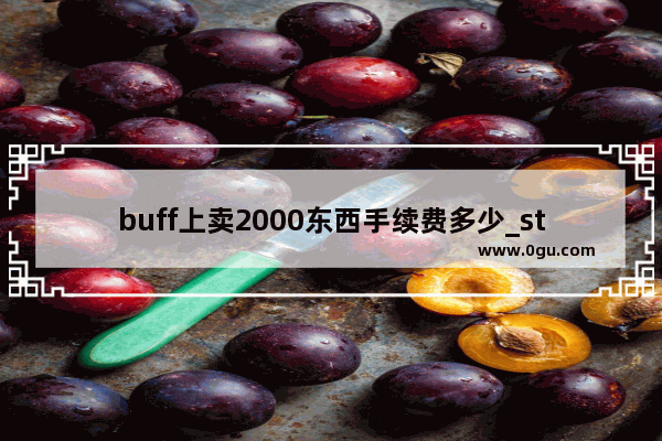 buff上卖2000东西手续费多少_steam市场怎么提现