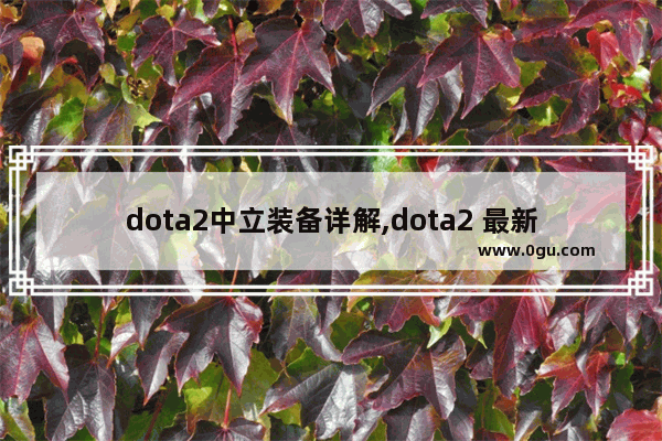 dota2中立装备详解,dota2 最新套装