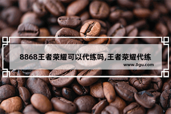 8868王者荣耀可以代练吗,王者荣耀代练头像