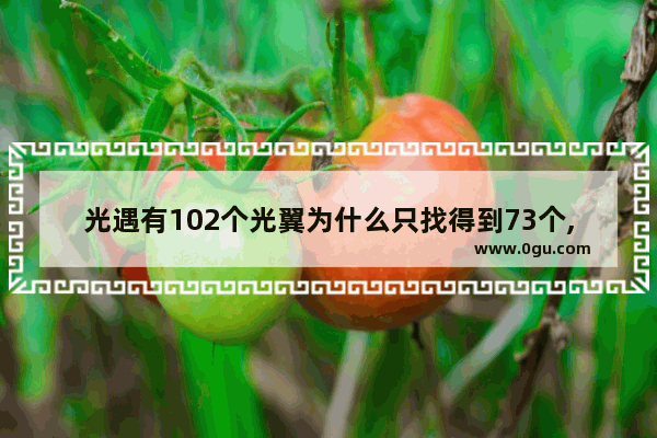 光遇有102个光翼为什么只找得到73个,光遇 圣岛光翼