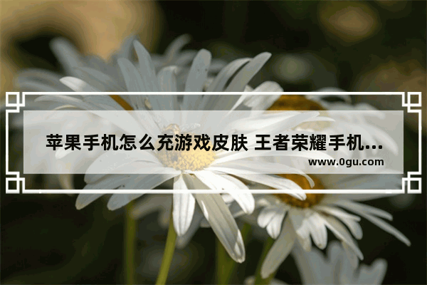 苹果手机怎么充游戏皮肤 王者荣耀手机皮肤