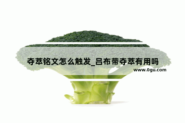 夺萃铭文怎么触发_吕布带夺萃有用吗