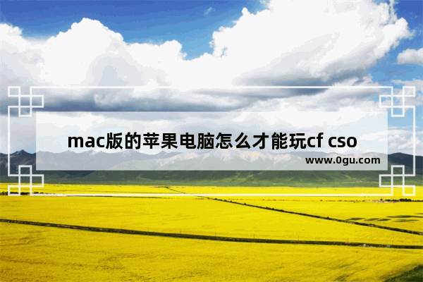 mac版的苹果电脑怎么才能玩cf csol和逆战_steam里的csgo有大逃亡模式吗