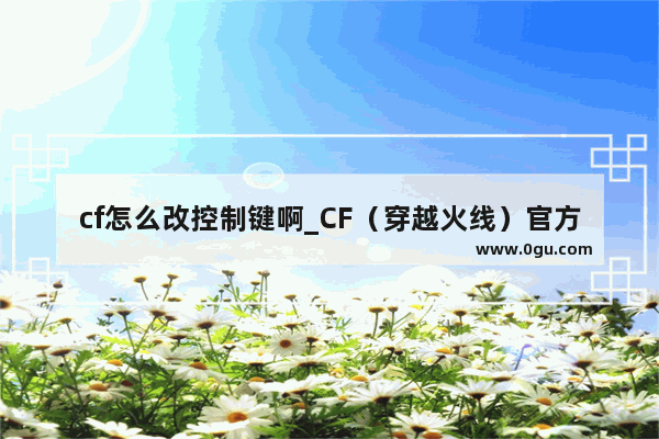 cf怎么改控制键啊_CF（穿越火线）官方助手怎么用