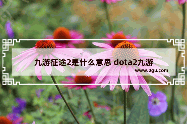 九游征途2是什么意思 dota2九游