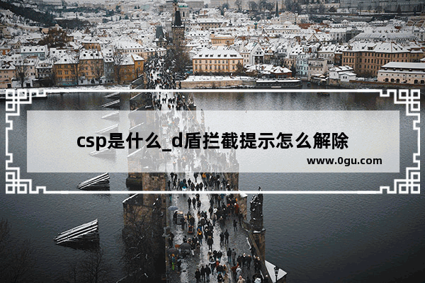 csp是什么_d盾拦截提示怎么解除