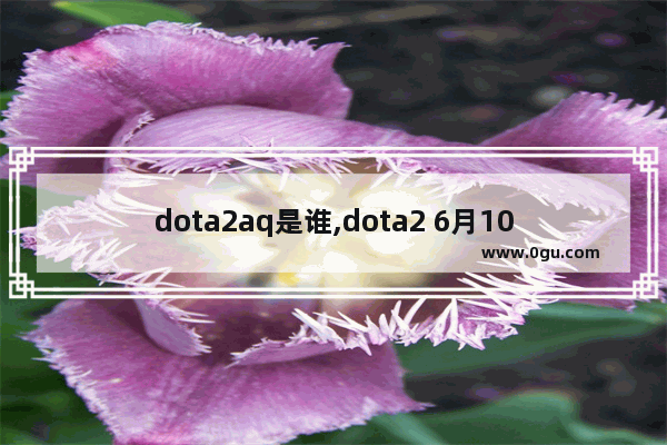 dota2aq是谁,dota2 6月10