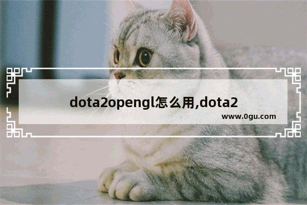 dota2opengl怎么用,dota2默认设置