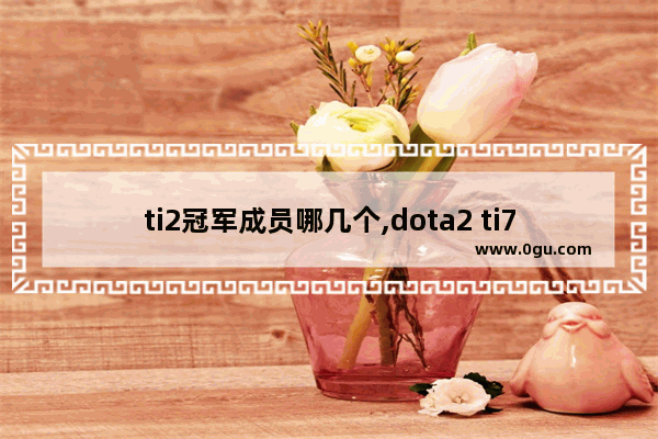 ti2冠军成员哪几个,dota2 ti7 奖金