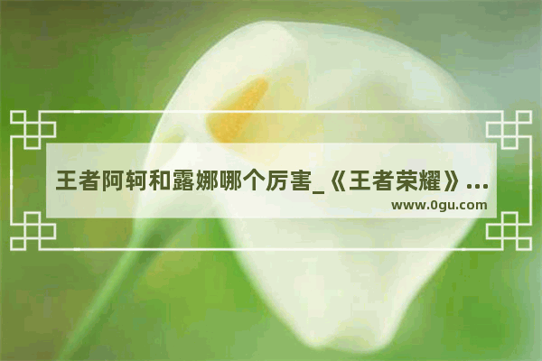 王者阿轲和露娜哪个厉害_《王者荣耀》中露娜厉害还是阿珂厉害